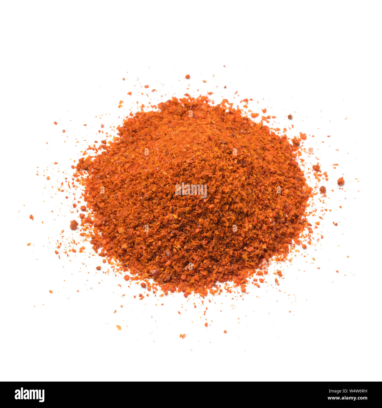 Heap of ground red chili pepper isolated on white background Stock Photo Alamy