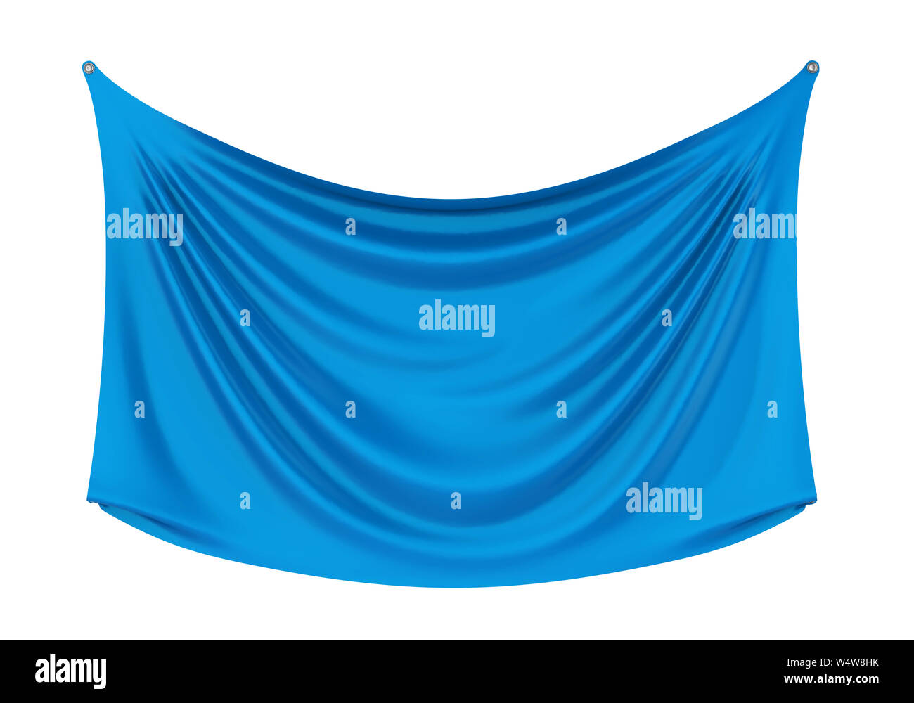 Blank Cloth Banner Isolated Stock Photo - Alamy