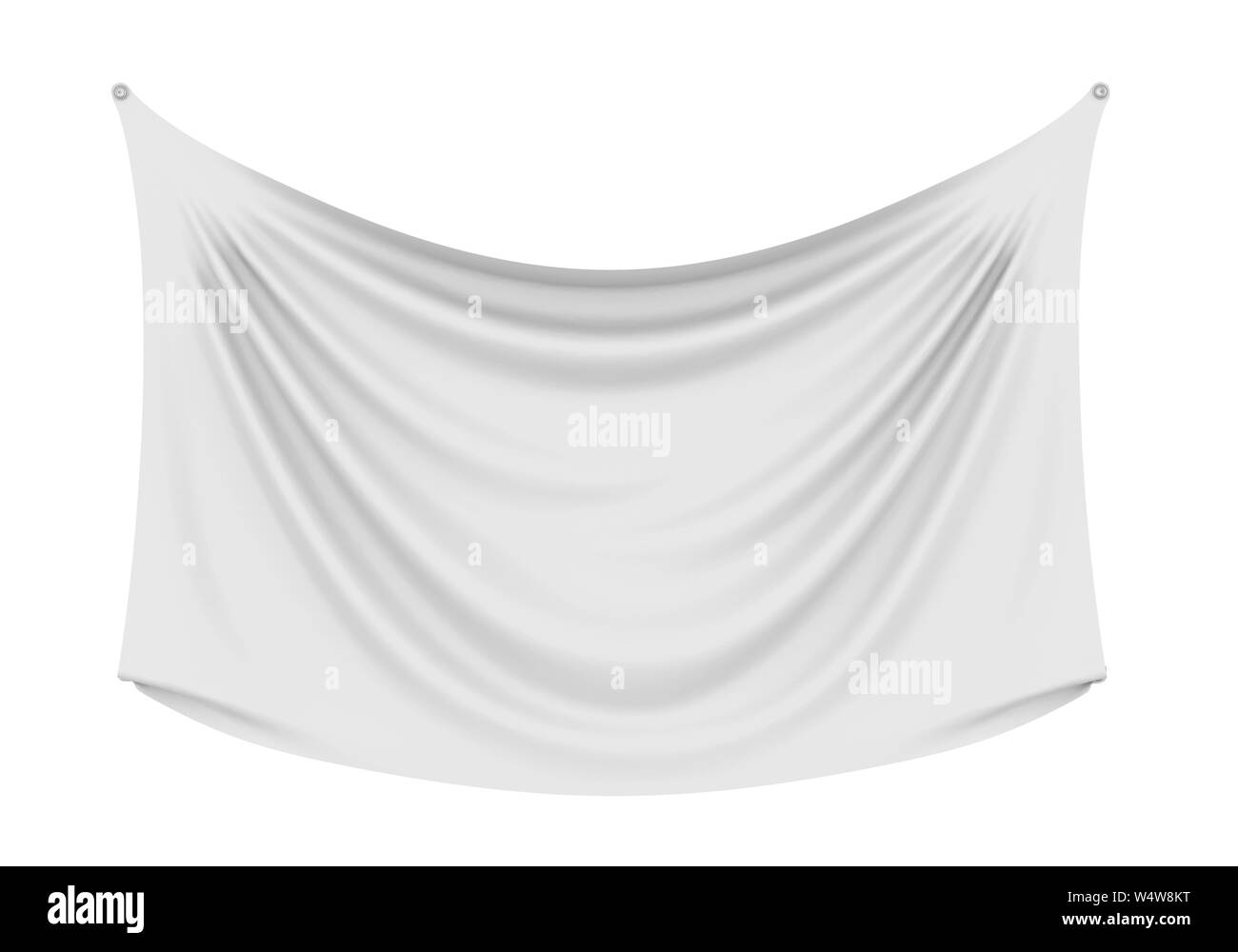 Blank Cloth Banner Isolated Stock Photo - Alamy
