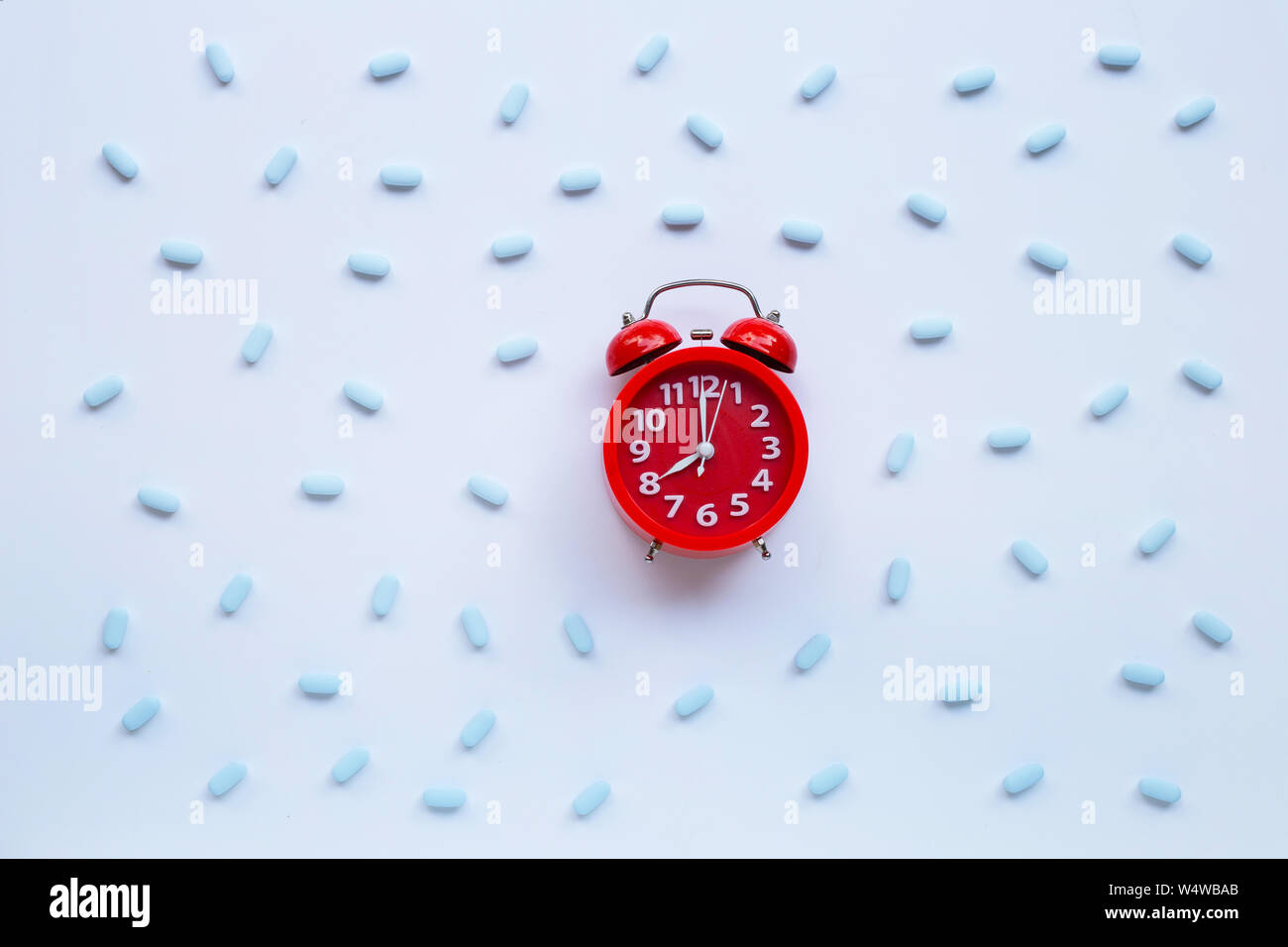 Prevention Clock Red alarm clock ring with