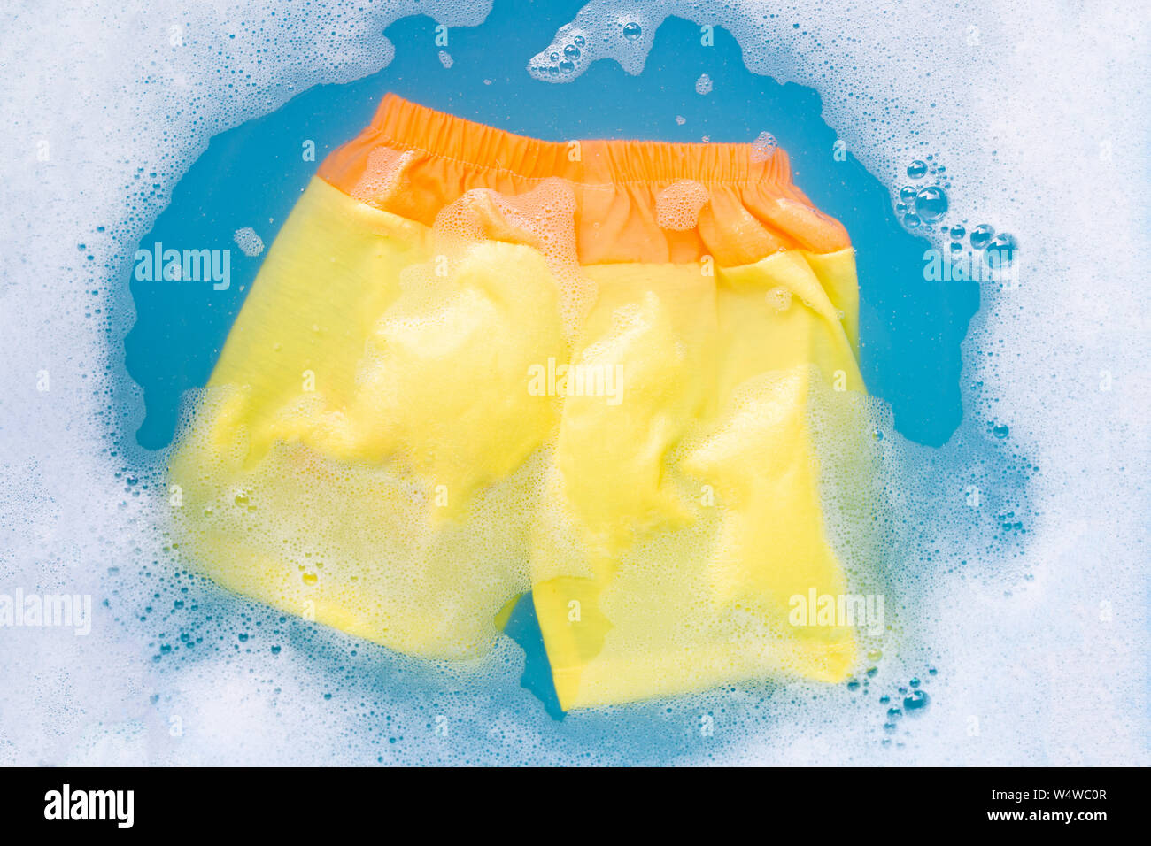 orange baby shorts