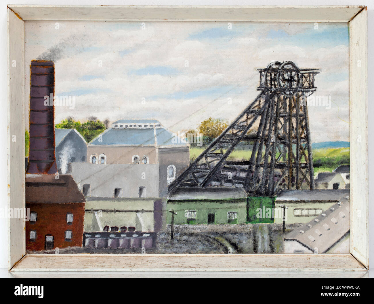 A Vintage Painting of Baggeridge Colliery Stock Photo Alamy