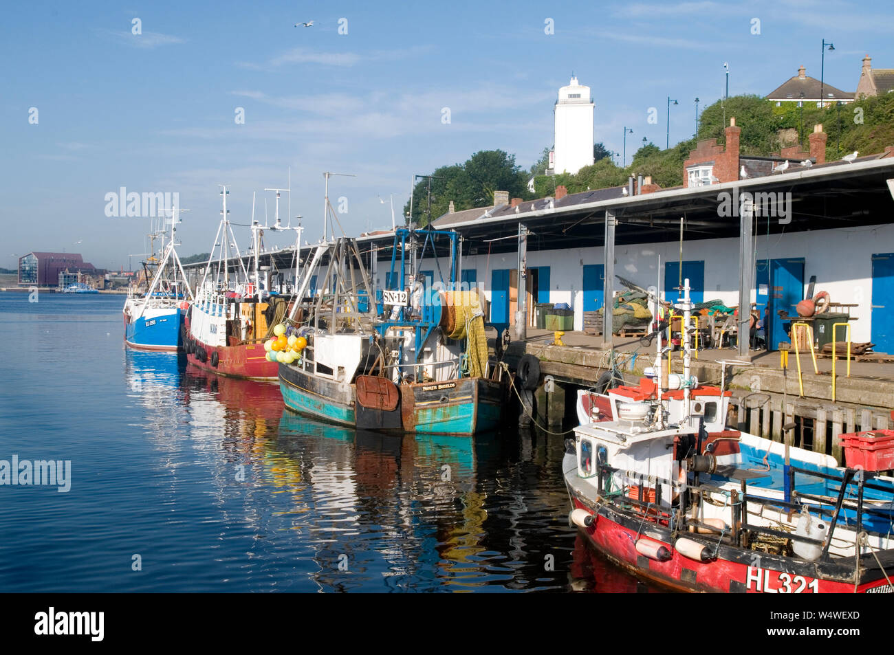 North Shields Fish Quay, Tyne & Wear Stock Photo Alamy