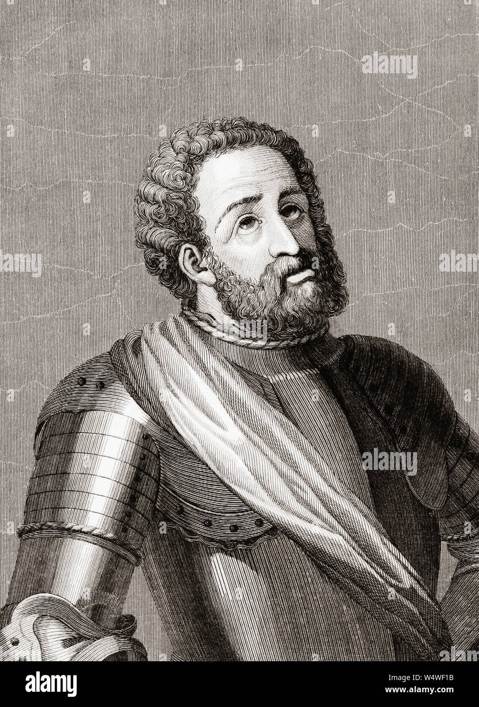 Rodrigo Díaz de Vivar, known as El Cid or El Campeador, c. 1043 – 1099.  Castilian noble and military leader. Stock Photo