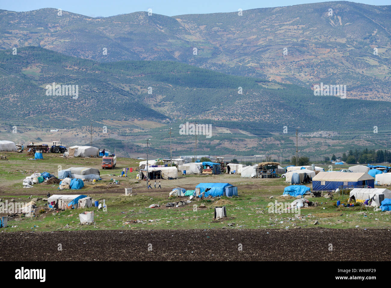 TURKEY, near syrian border, syrian refugees, inofficial refugee camp