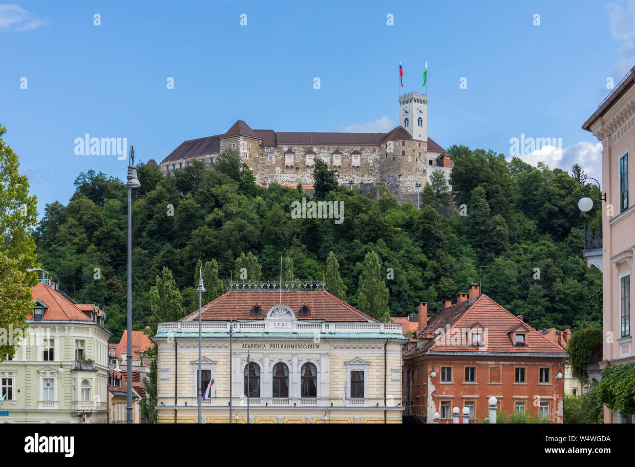 Ljubljana Castle - Ljubljana, Slovenia Stock Photo