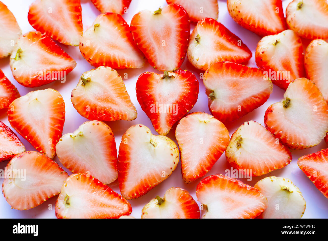 Fresh Strawberries fruit background. Healthy eating concept Stock Photo ...