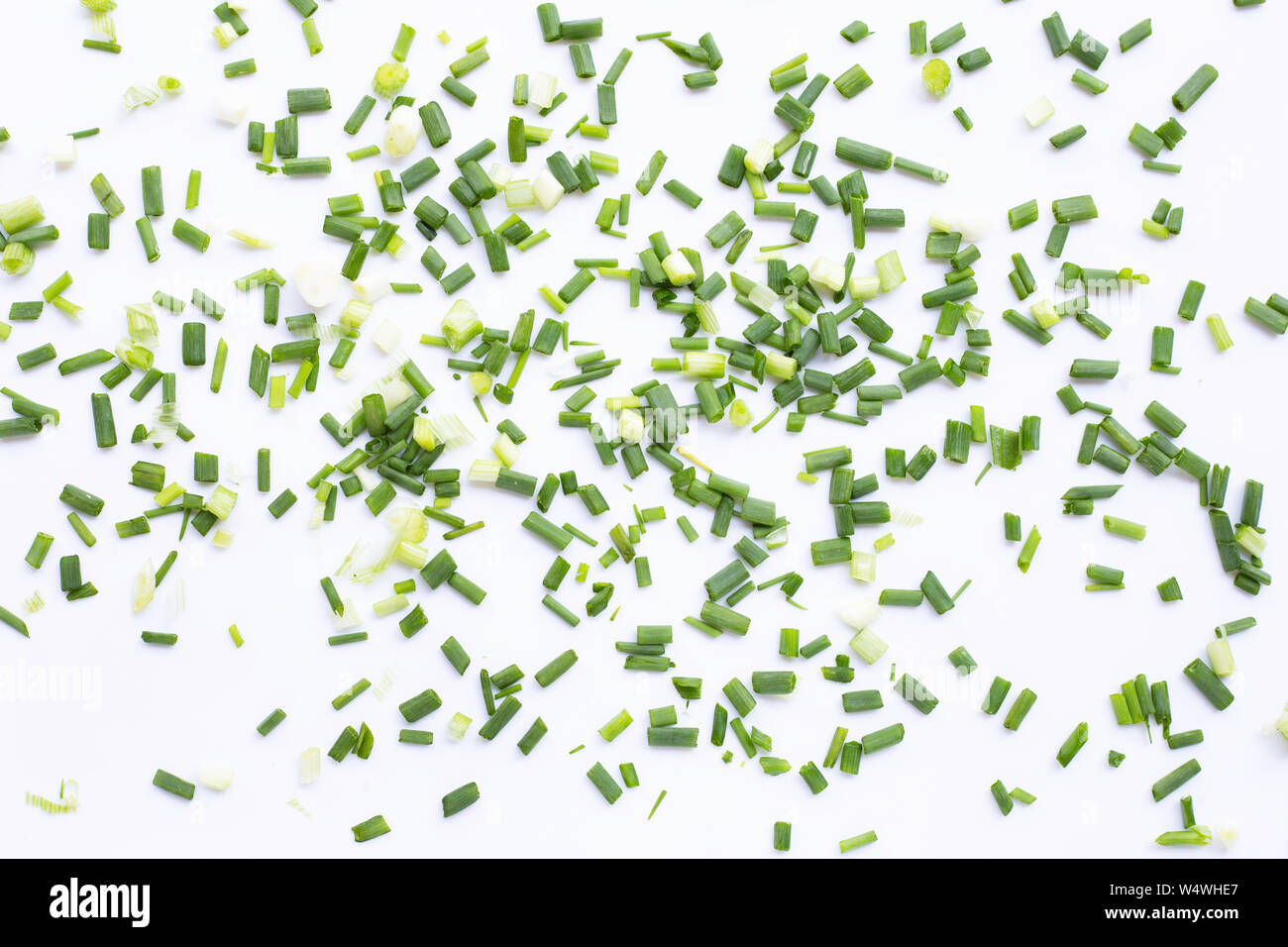 green onions isolated on white background Stock Photo - Alamy