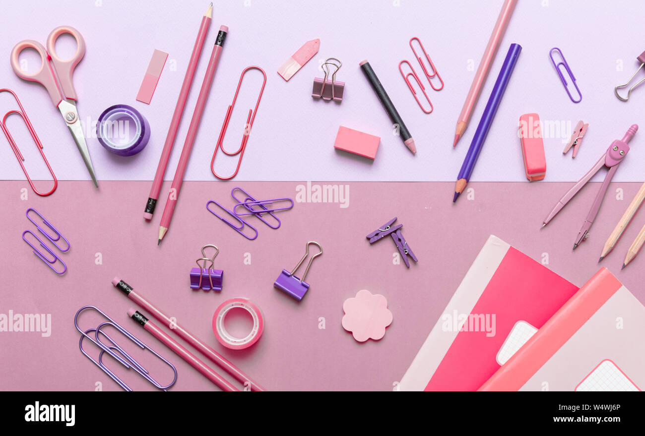 18,700+ Pink School Supplies Stock Photos, Pictures & Royalty-Free Images -  iStock