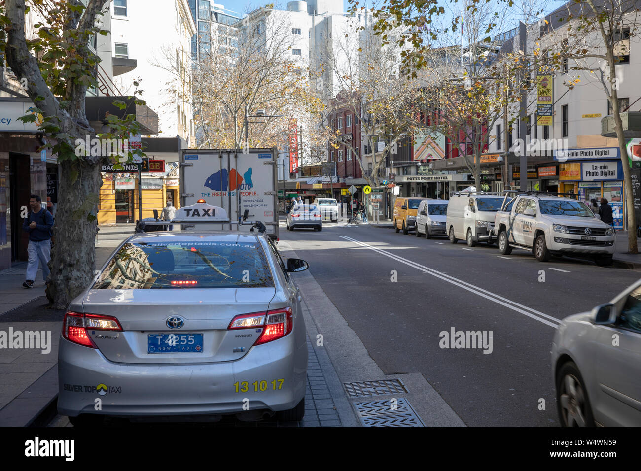Australian taxi car in Sydney,NSW,Australia Stock Photo