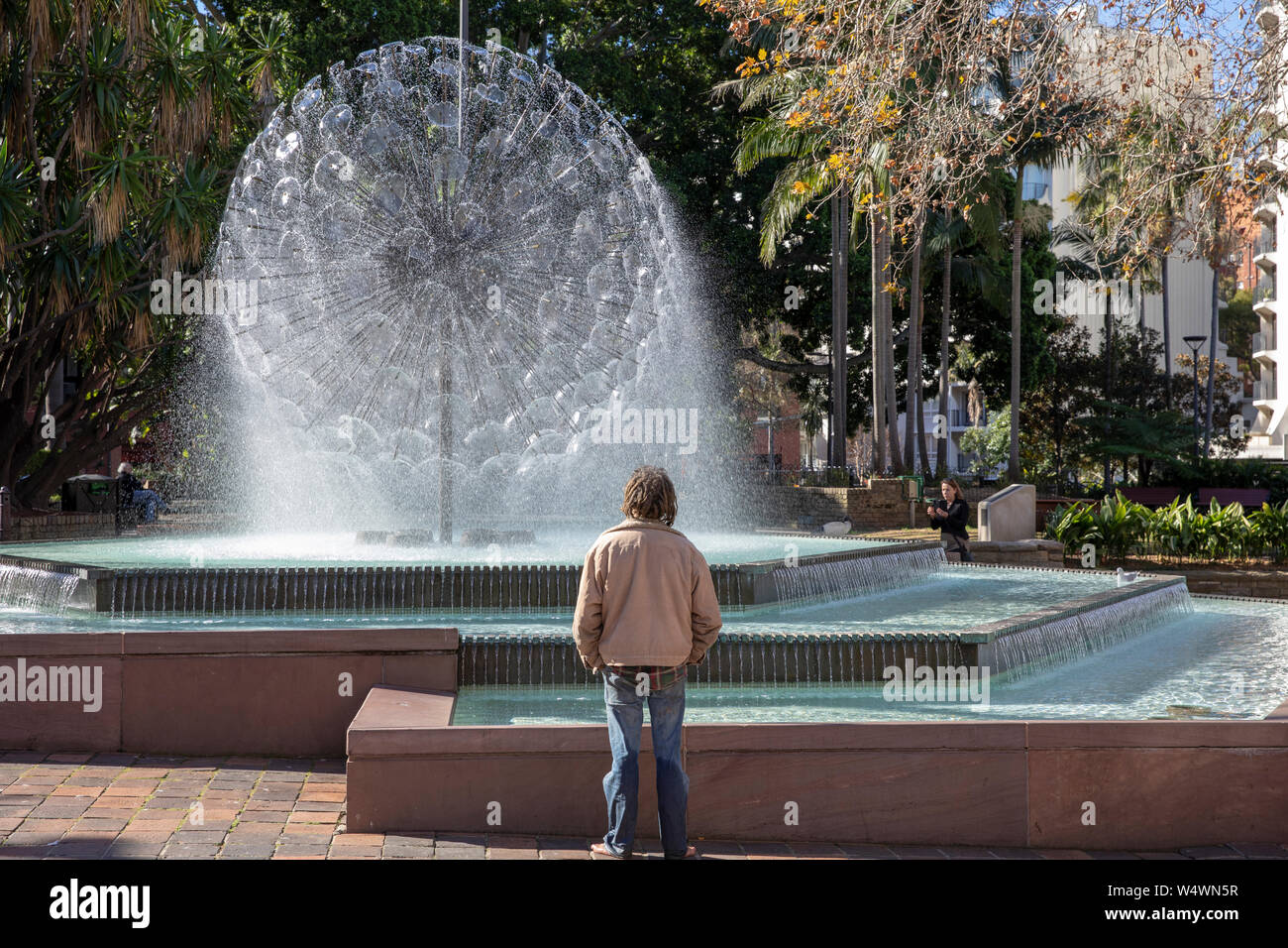 El Alamein heritage fountain and war memorial in Kings Cross,Sydney