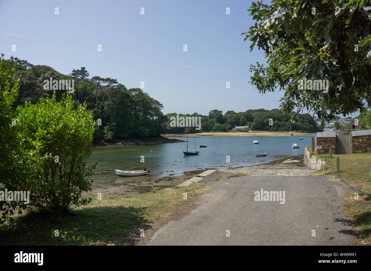 Place Creek, Roseland Peninsula, Cornwall UK Stock Photo Alamy