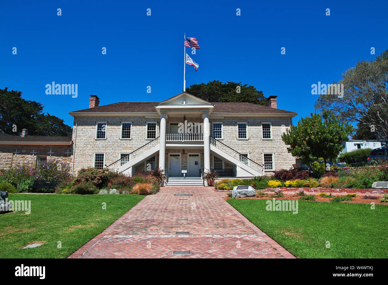 town hall in Monterey city on california Stock Photo Alamy