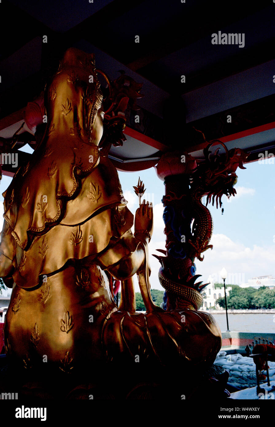 Gong Wu statue at the Chinese Gong Wu Shrine Temple in Bangkok in