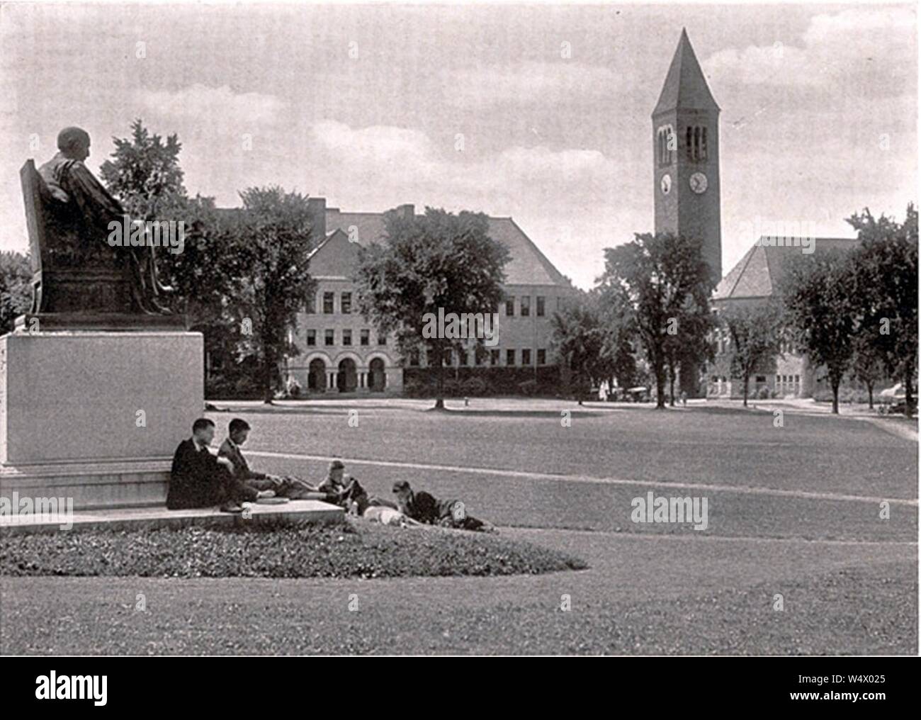 Cornell Arts Quad 1919 Stock Photo - Alamy