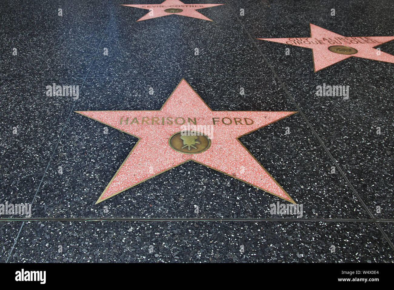 Alley of stars in Hollywood, Los Angeles, California, USA Stock Photo