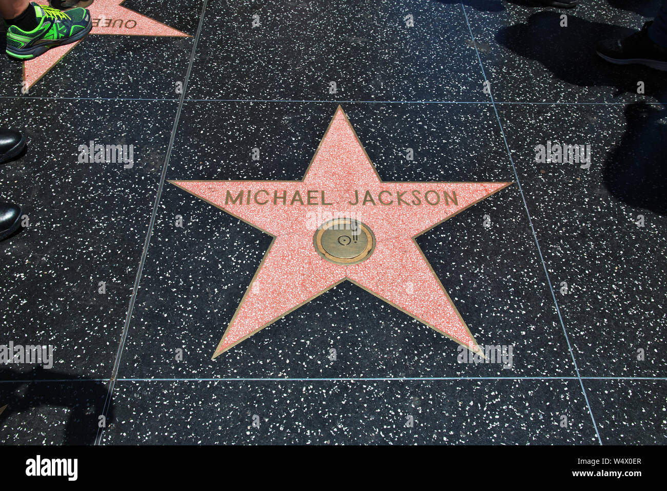 Alley of stars in Hollywood, Los Angeles, California, USA Stock Photo