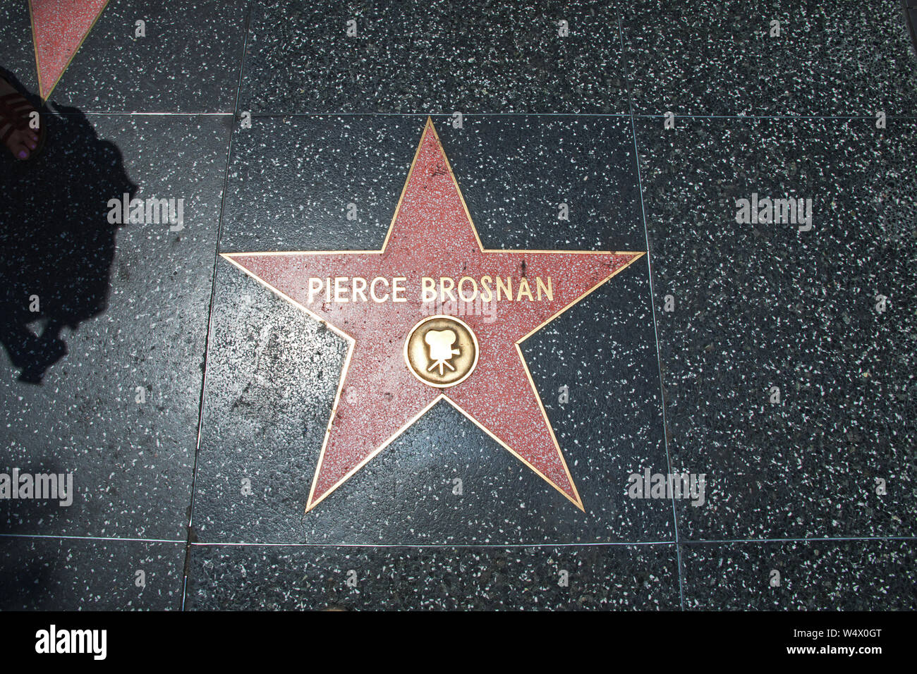 Alley of stars in Hollywood, Los Angeles, California, USA Stock Photo