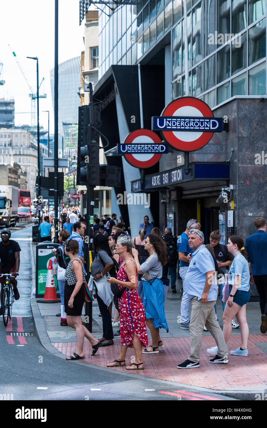 Whitechapel High Street, Borough of Tower Hamlets, London, England, U.K. Stock Photo