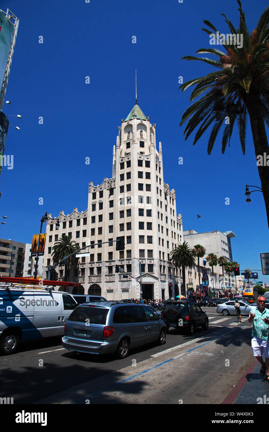 Alley of stars in Hollywood, Los Angeles, California, USA Stock Photo