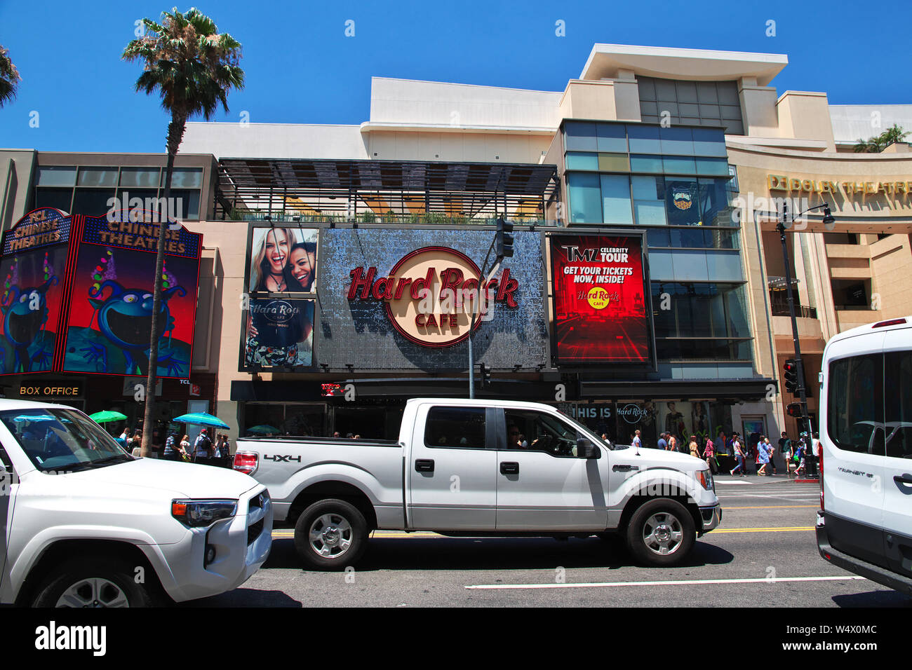 Alley of stars in Hollywood, Los Angeles, California, USA Stock Photo