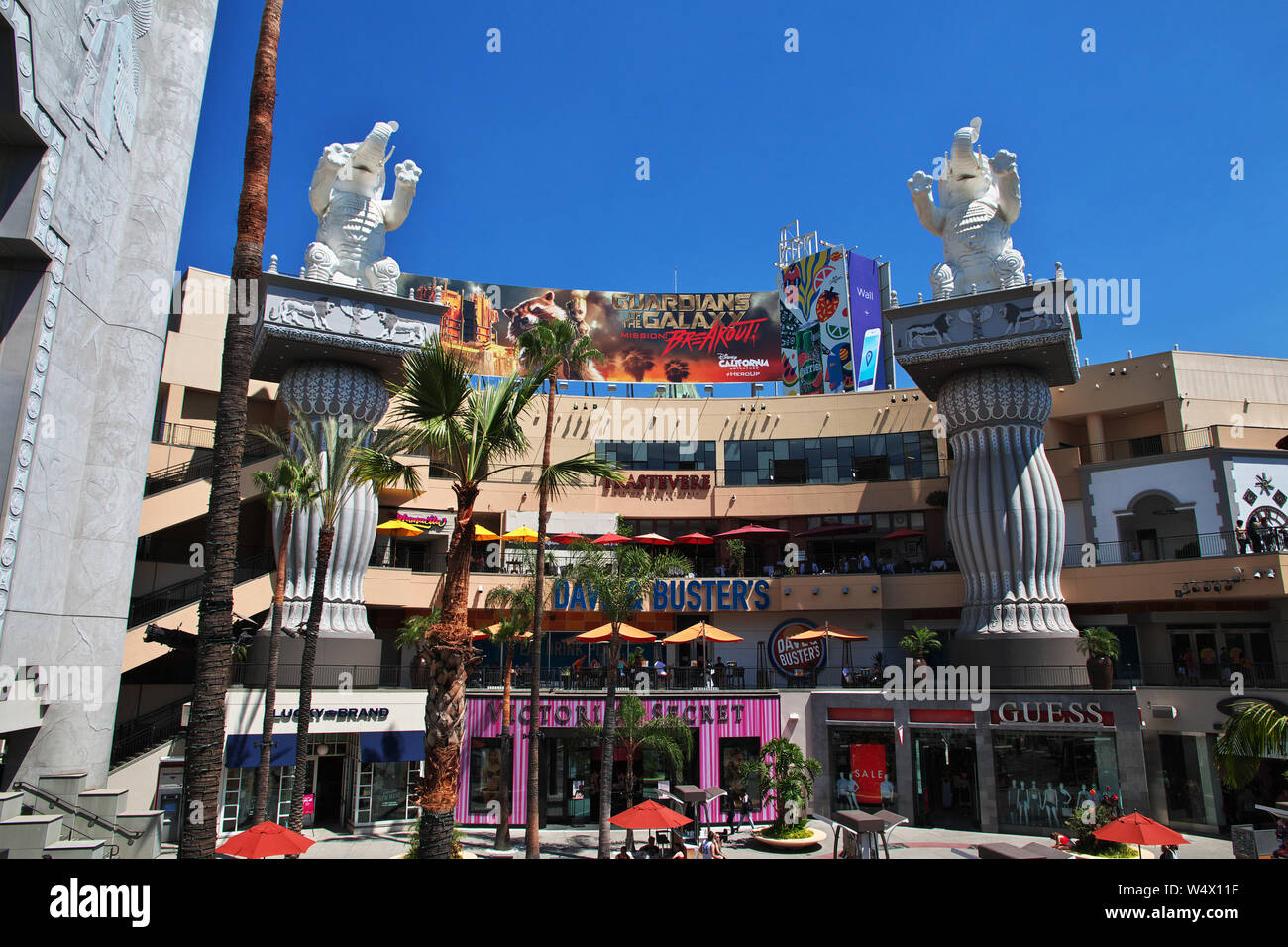 Alley of stars in Hollywood, Los Angeles, California, USA Stock Photo