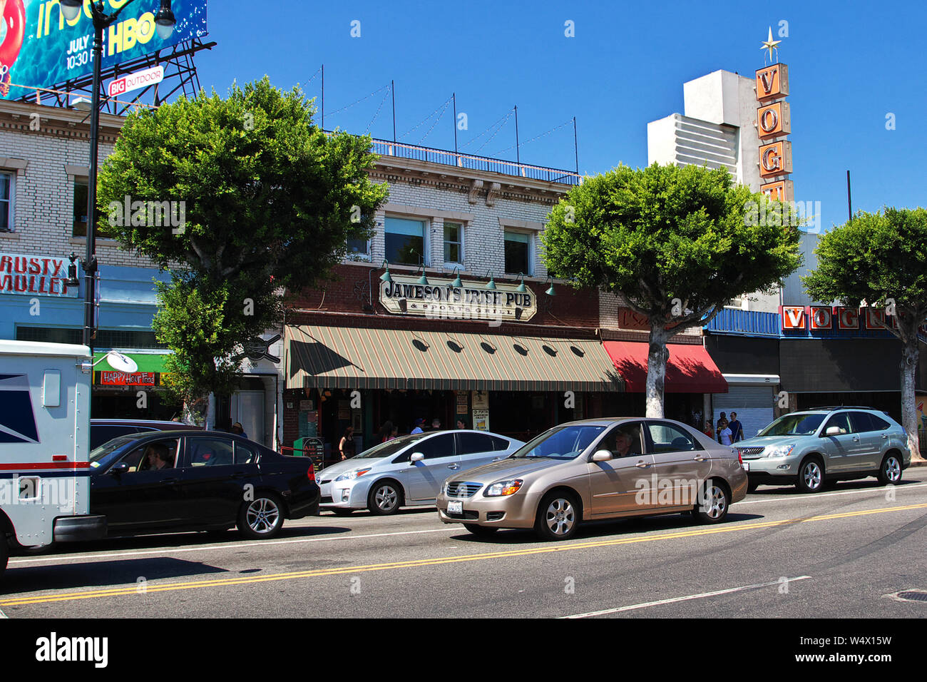 Alley of stars in Hollywood, Los Angeles, California, USA Stock Photo