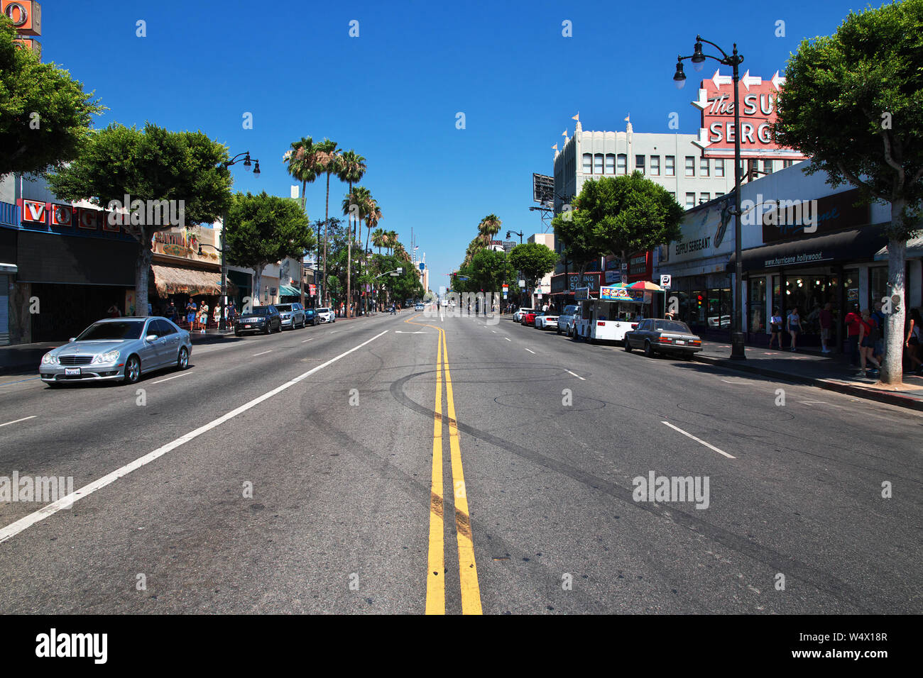 Alley of stars in Hollywood, Los Angeles, California, USA Stock Photo ...