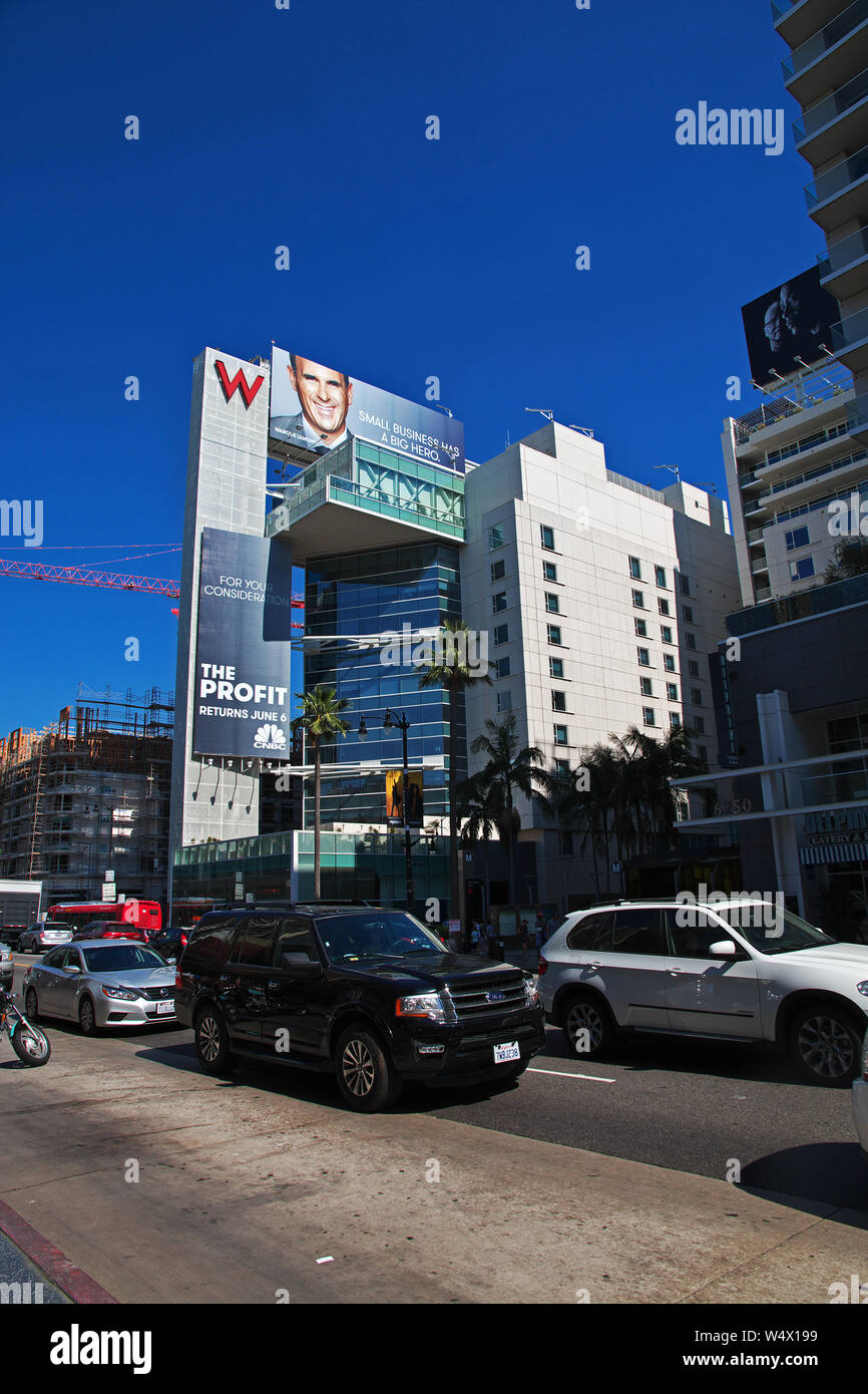 Alley of stars in Hollywood, Los Angeles, California, USA Stock Photo