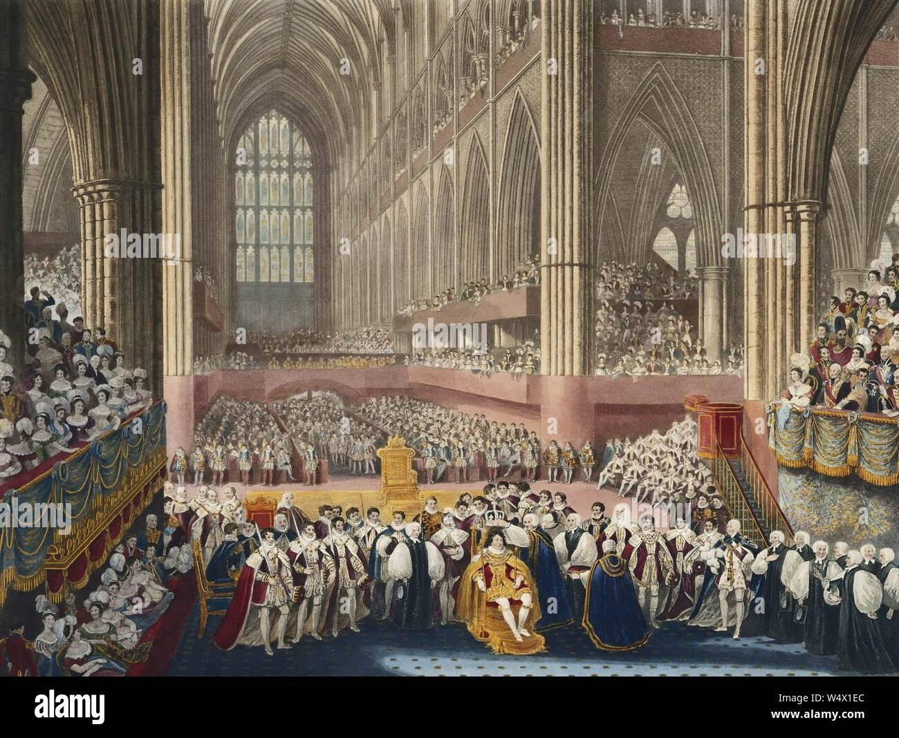 Coronation of George IV. Stock Photo