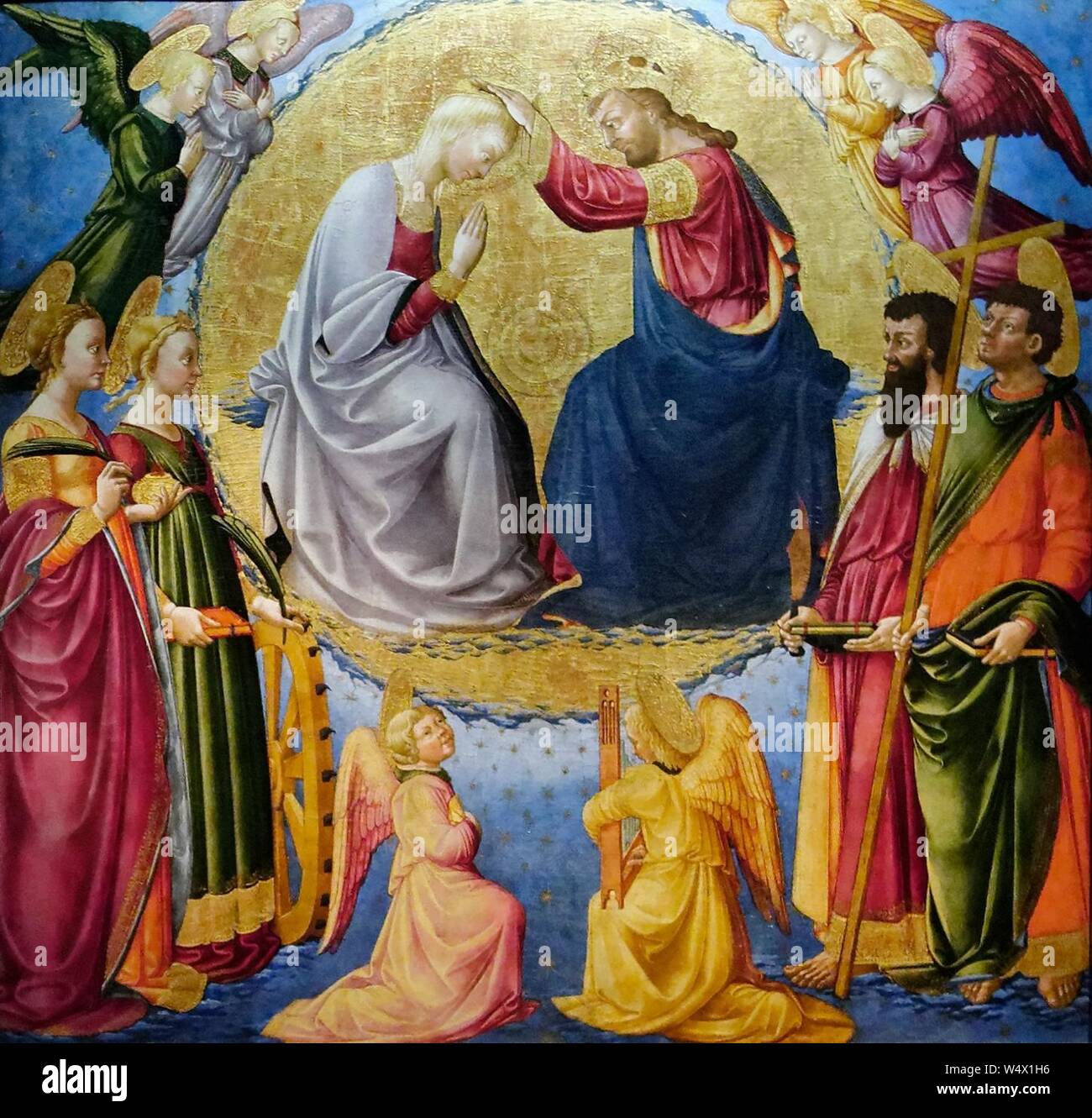 Coronation of the Virgin Spedale degli Innocenti Stock Photo - Alamy