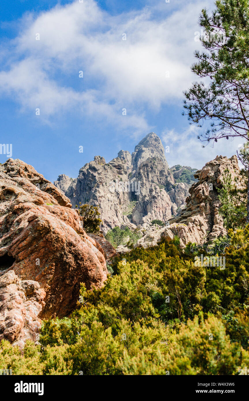 Beautiful Mountain Landscape During The GR20 Hike In Corsica France beautiful-mountain-landscape-during-the-gr20-hike-in-corsica-france