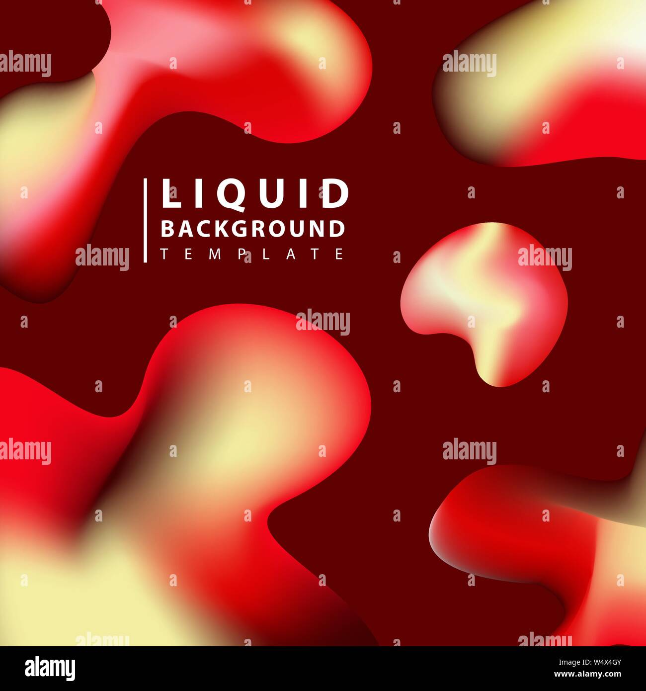 Fluid abstract background. Colorful liquid shape composition geometric ...