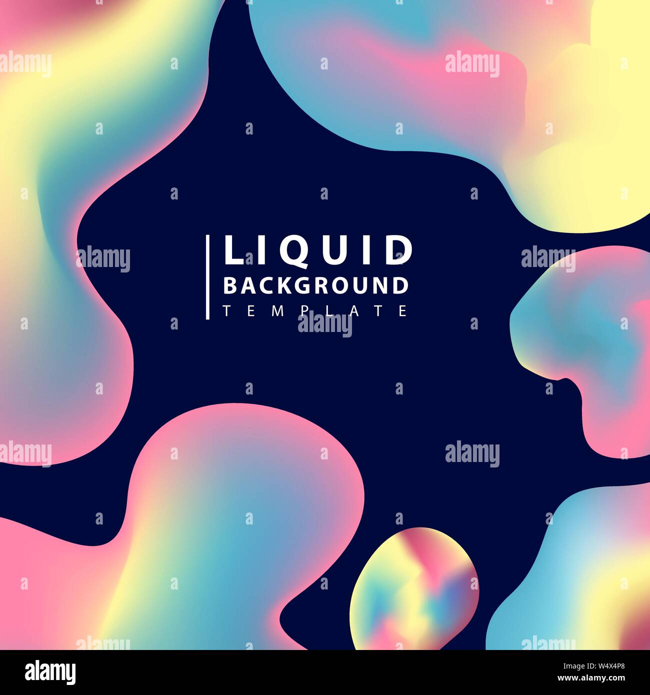 Fluid abstract background. Colorful liquid shape composition geometric ...