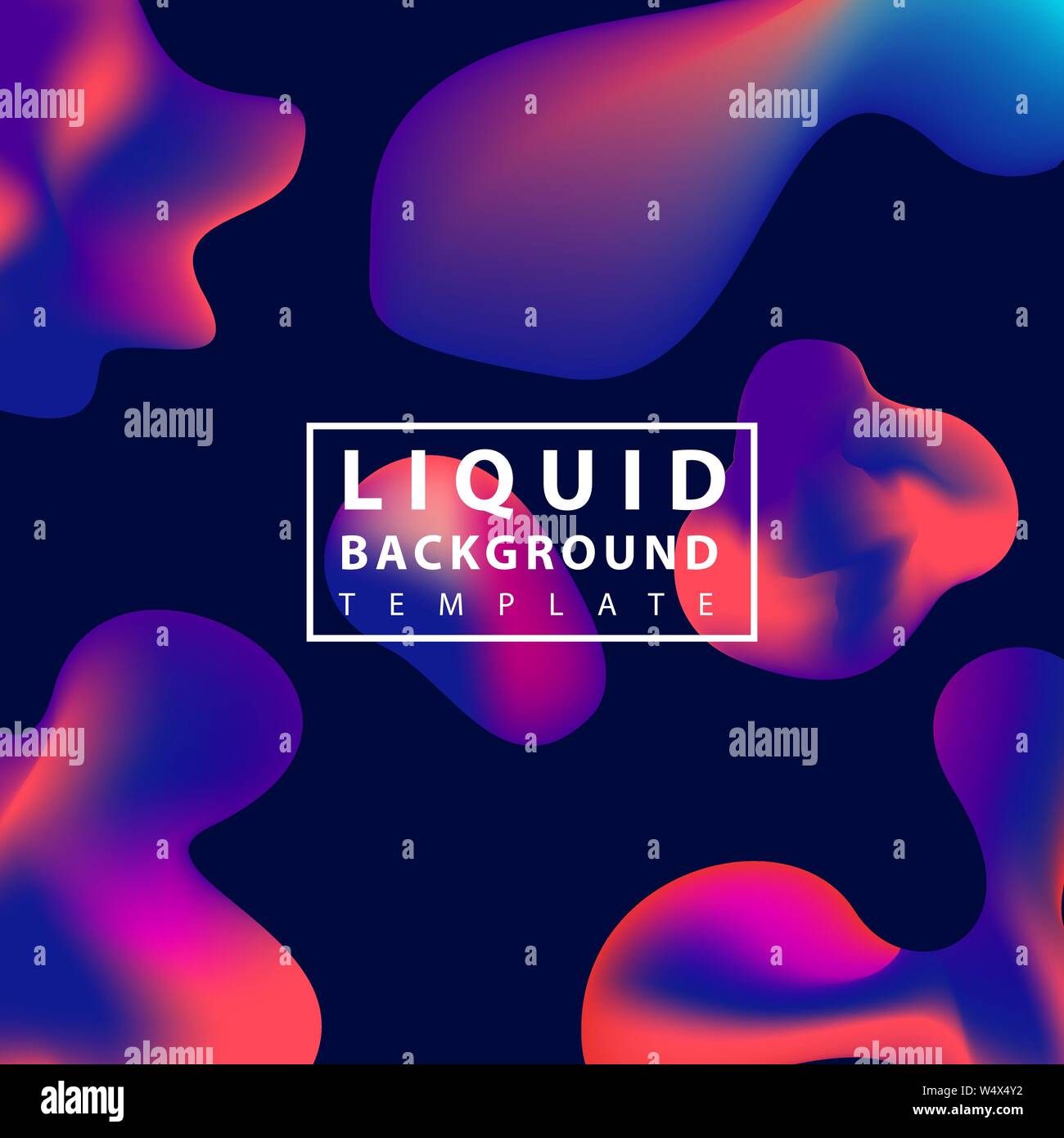 Fluid abstract background. Colorful liquid shape composition geometric ...