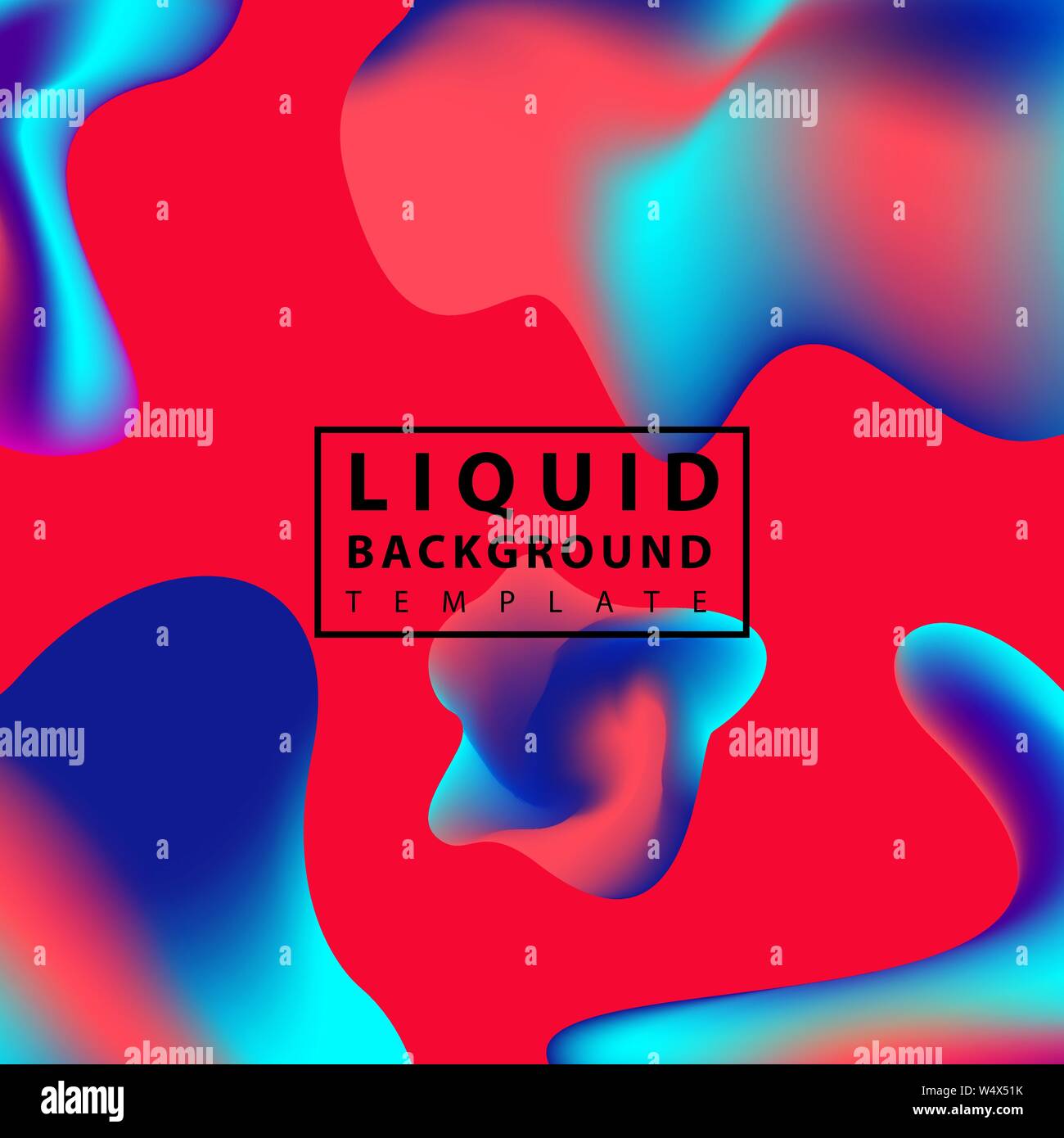Fluid abstract background. Colorful liquid shape composition geometric ...