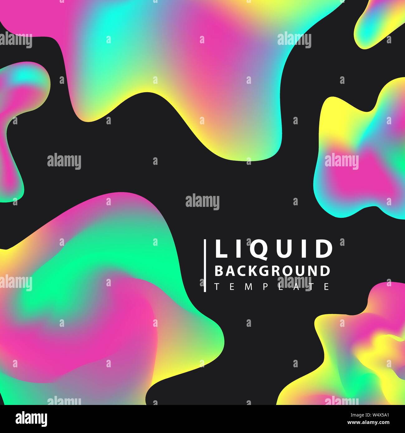 Fluid abstract background. Colorful liquid shape composition geometric ...