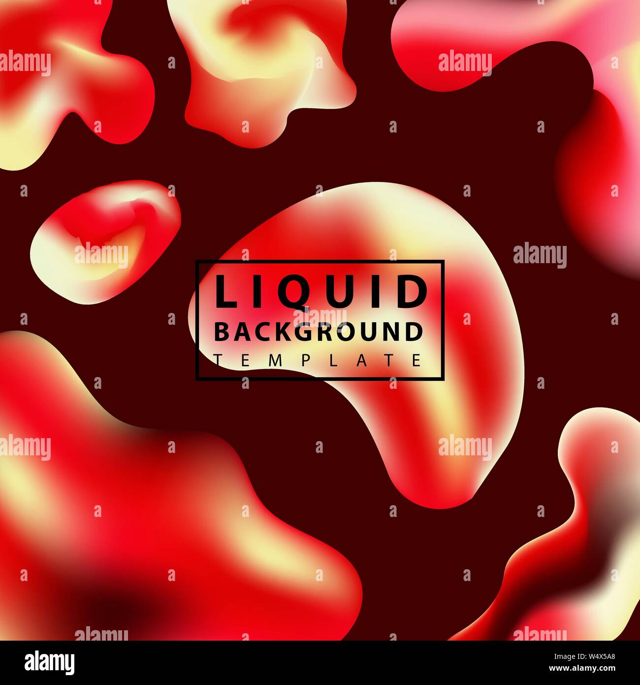 Fluid abstract background. Colorful liquid shape composition geometric ...