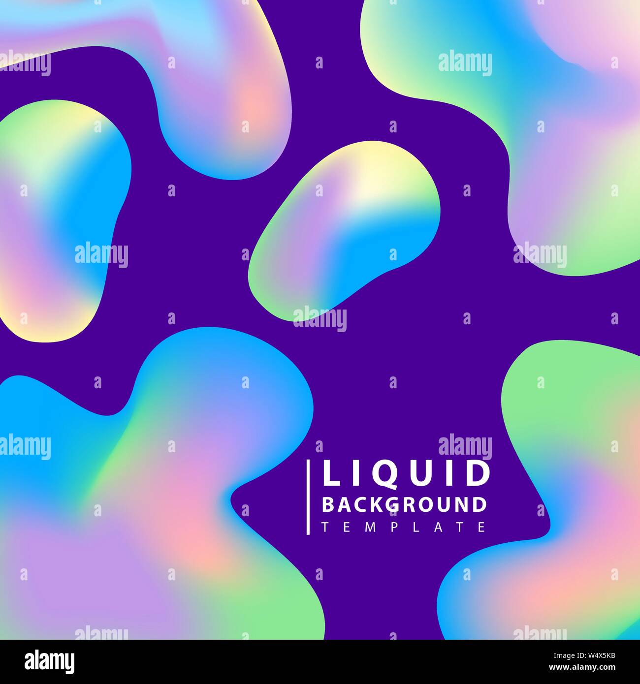 Fluid abstract background. Colorful liquid shape composition geometric ...