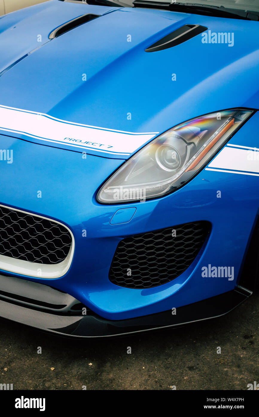 A rare Jaguar Project 7 seen at the Laguna Seca Cars and Coffee Stock Photo