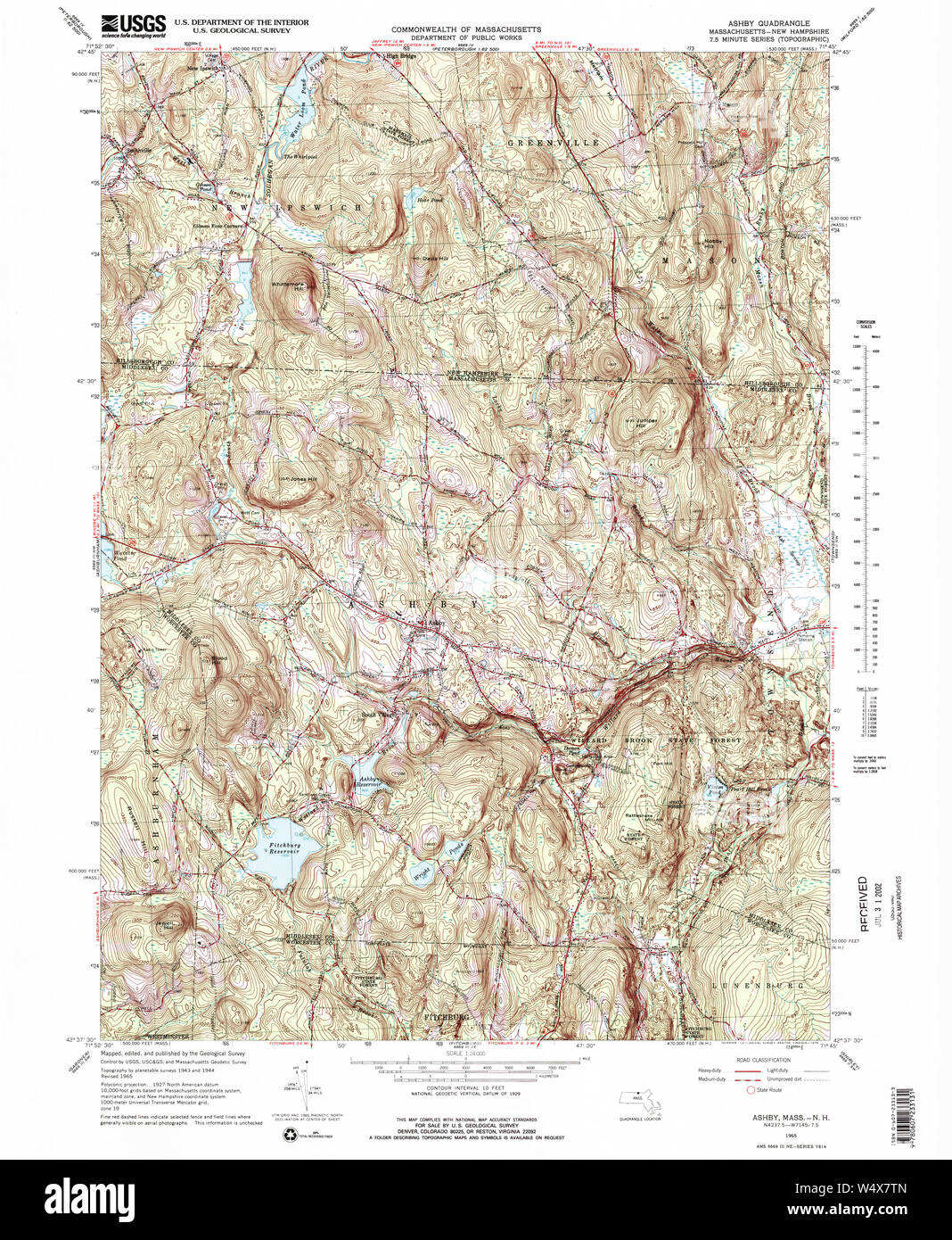Map of ashby hires stock photography and images Alamy