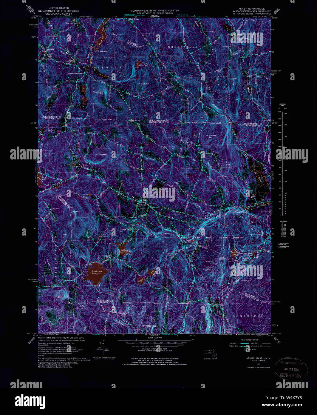 Map of ashby hires stock photography and images Alamy