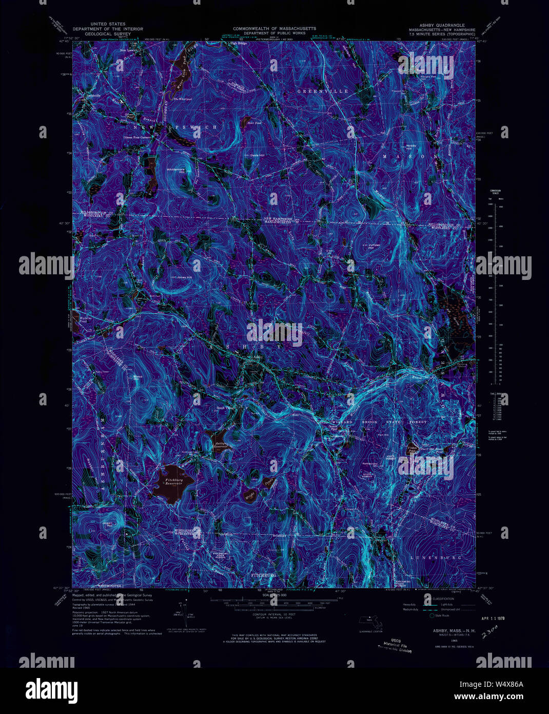 Map of ashby hires stock photography and images Alamy