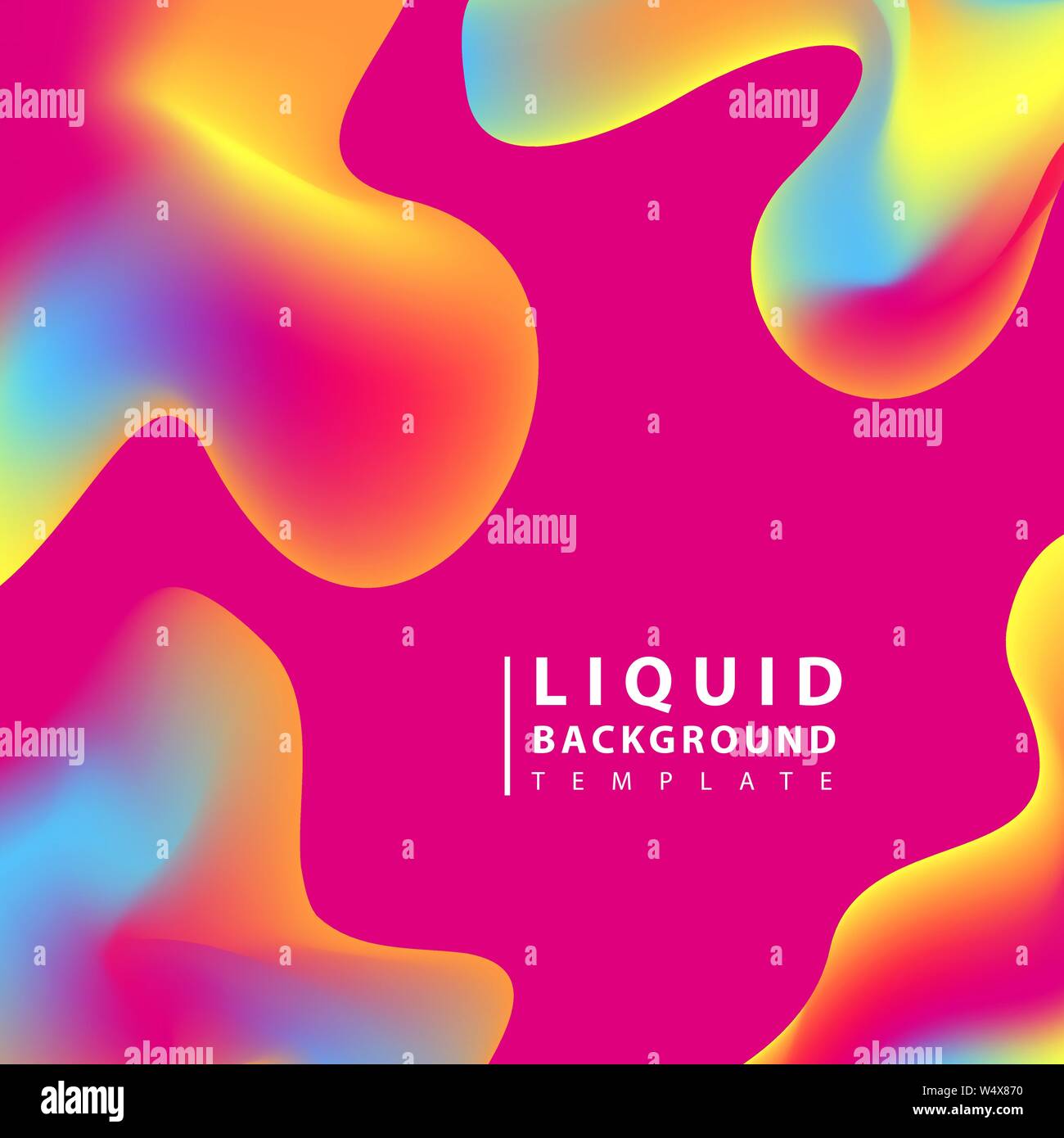 Fluid abstract background. Colorful liquid shape composition geometric ...