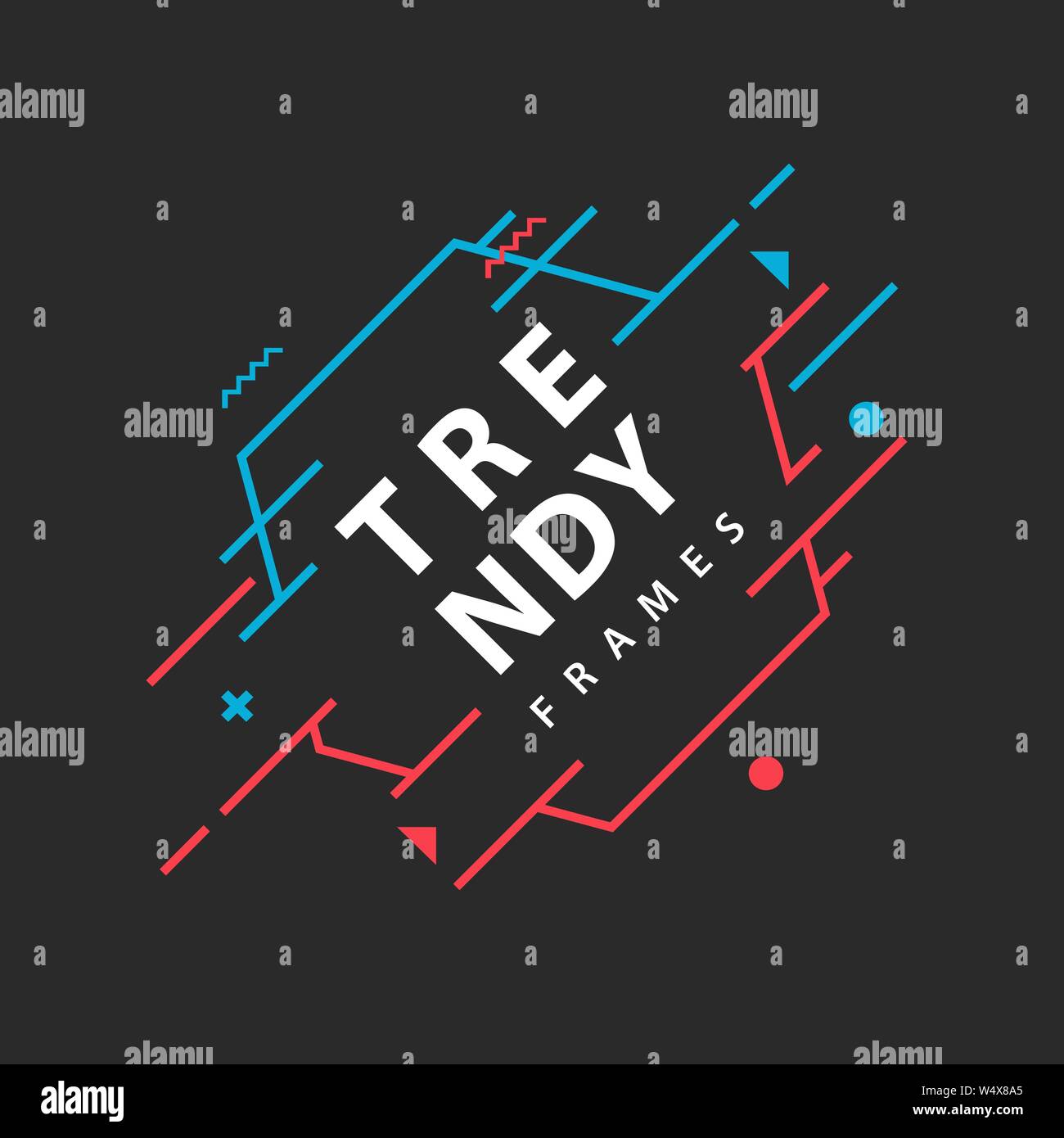 frames with geometric lines vector borders with trendy flyer borders templates