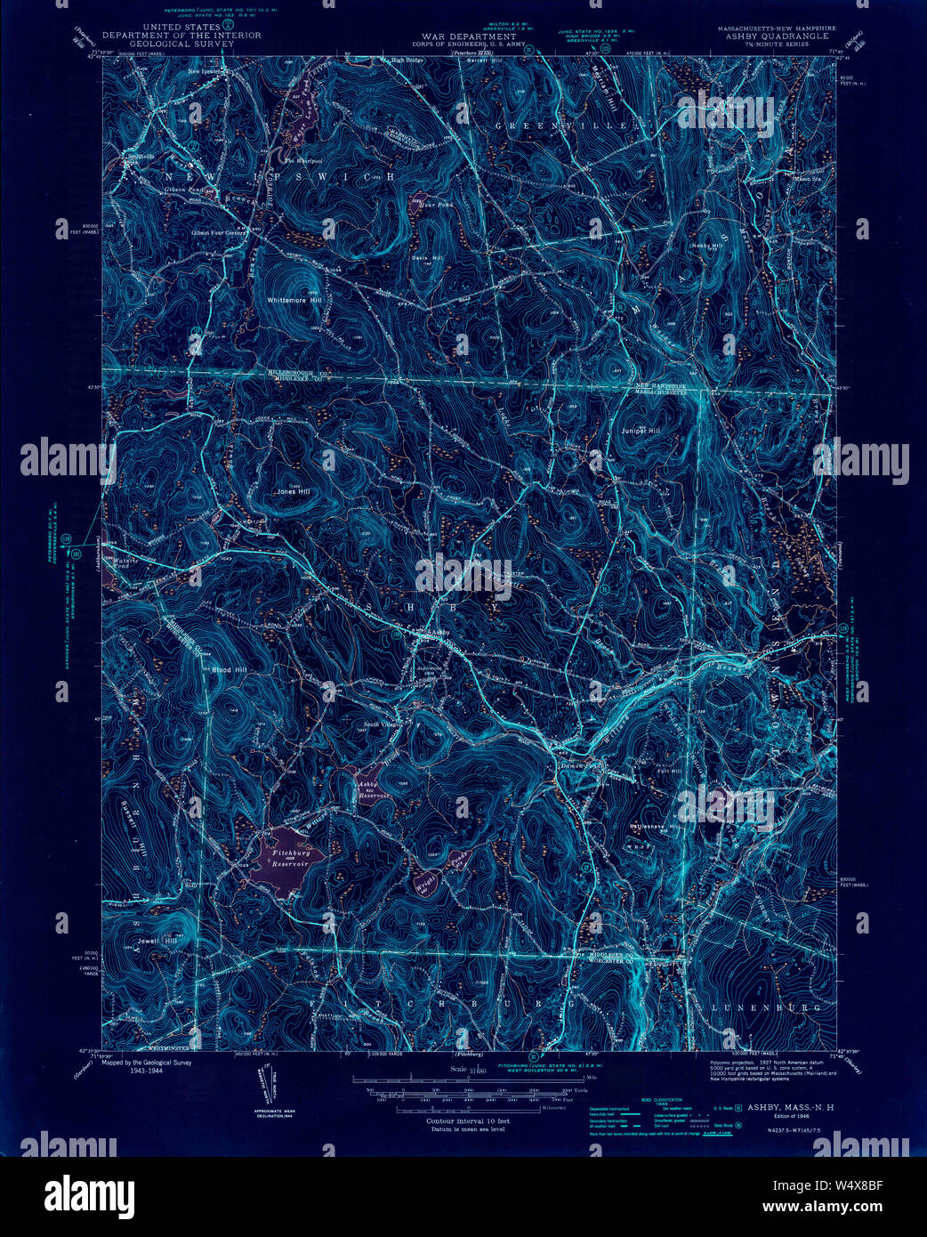 Map of ashby hires stock photography and images Alamy