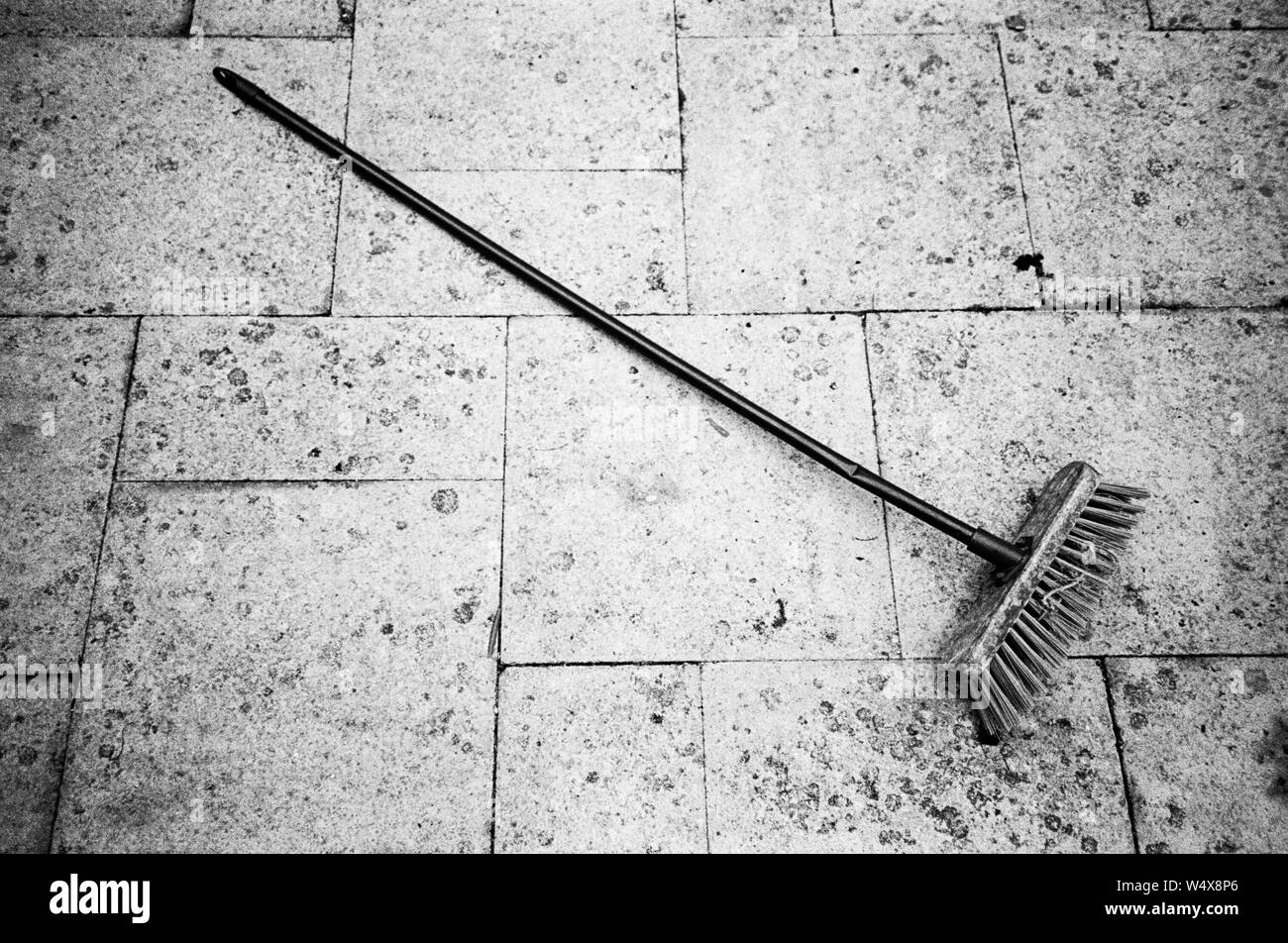 Outdoor broom or brush Stock Photo Alamy