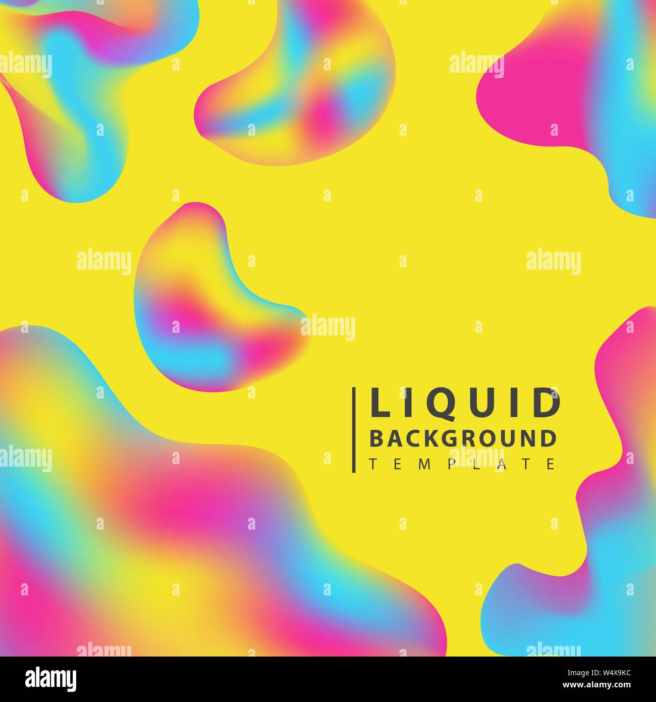 Fluid abstract background. Colorful liquid shape composition geometric ...