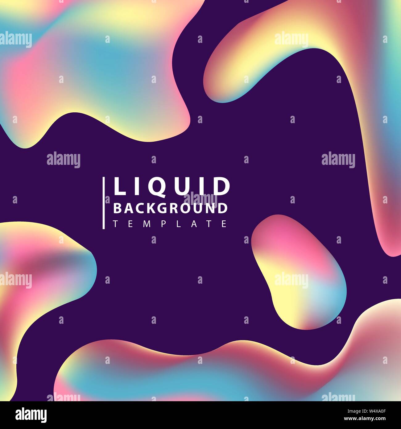 Fluid abstract background. Colorful liquid shape composition geometric ...