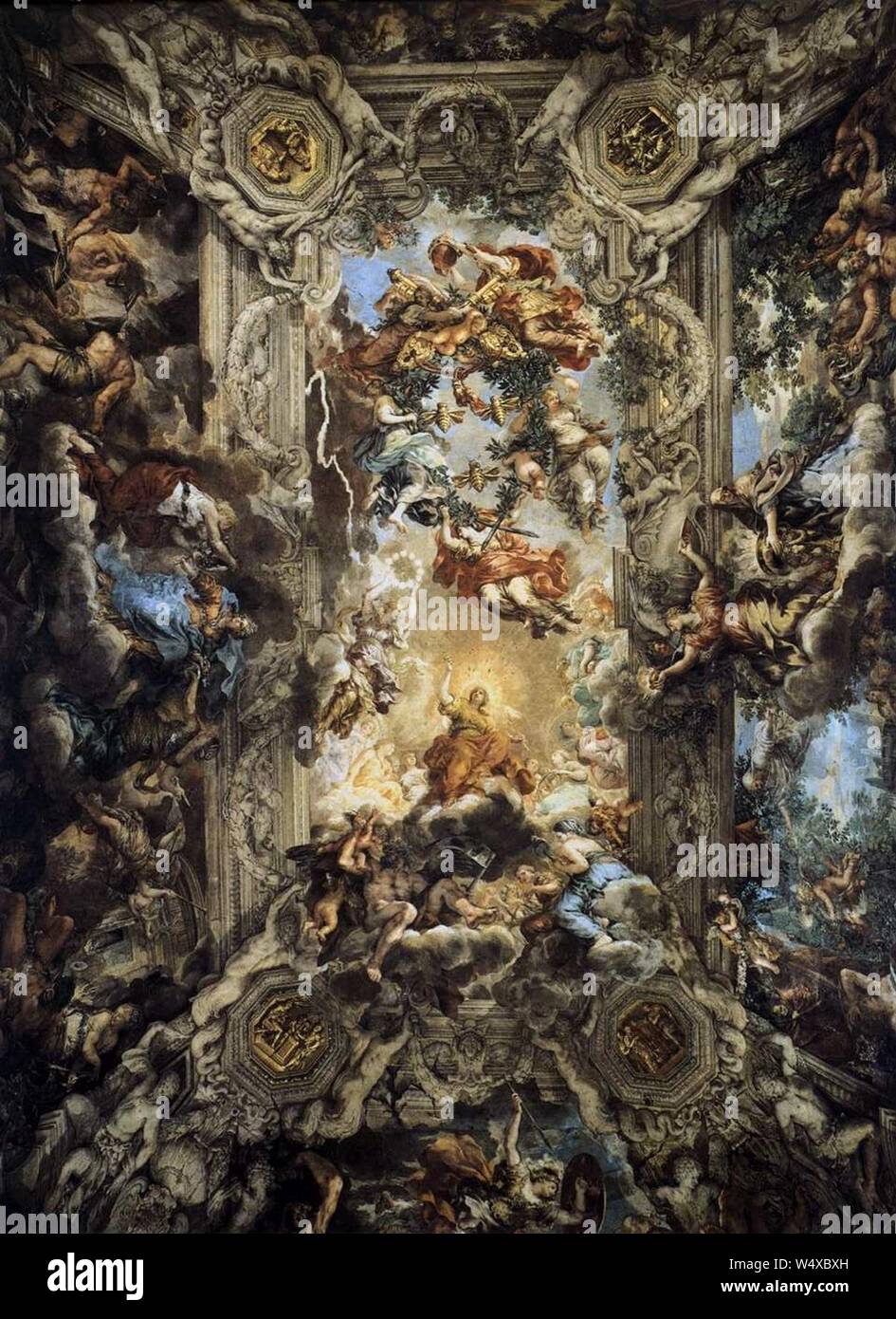 Cortona Triumph of Divine Providence 01 Stock Photo - Alamy